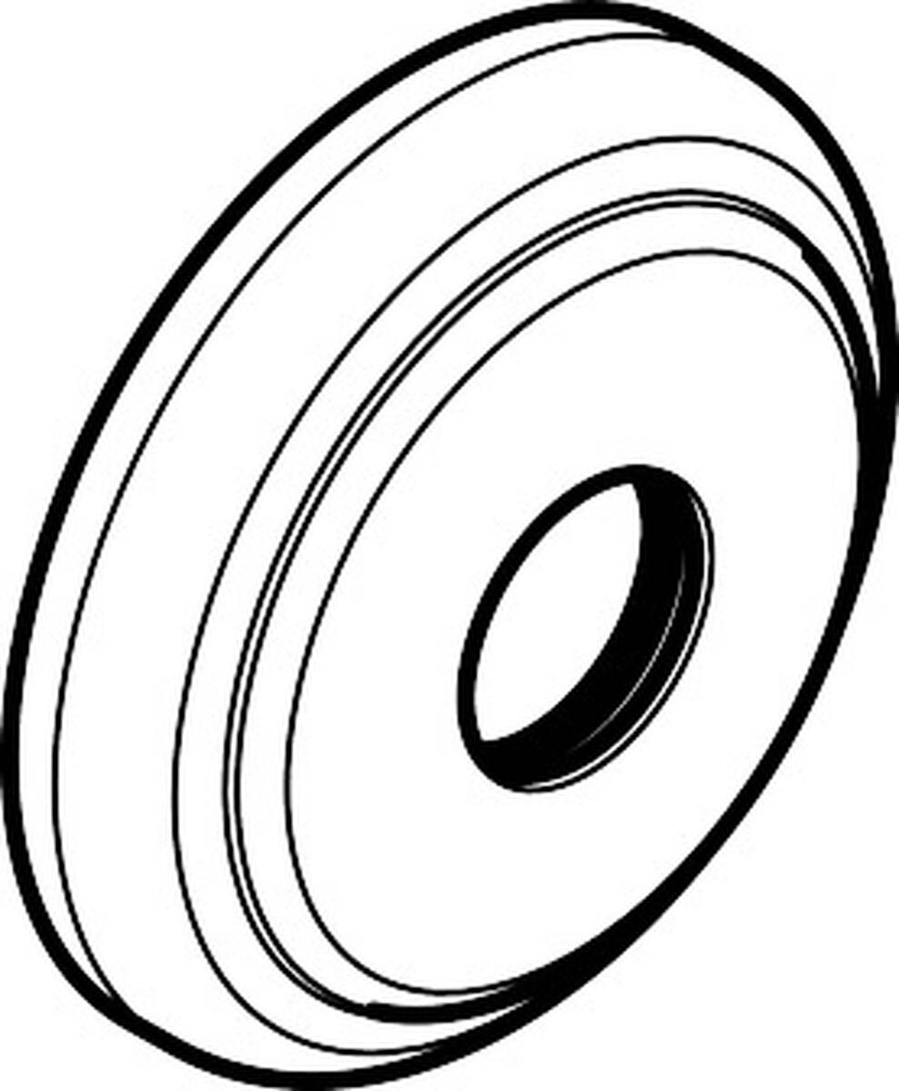 HANSGROHE Rosette Ø 80 mm #93145820 - Brushed Nickel