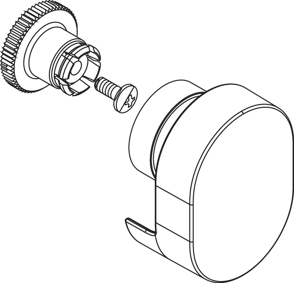 HANSGROHE Griff #94564670 - Mattschwarz