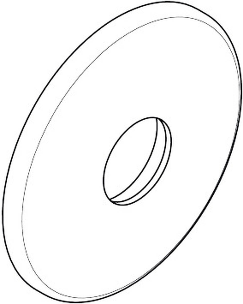 HANSGROHE AX Rosette UP-Ventil 108mm Gelb #94355000