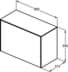 Bild von IDEAL STANDARD Conca 80cm wall hung short projection washbasin unit with 1 external drawer & 1 internal drawer, no cutout, matt anthracite Matt Anthracite T4318Y2