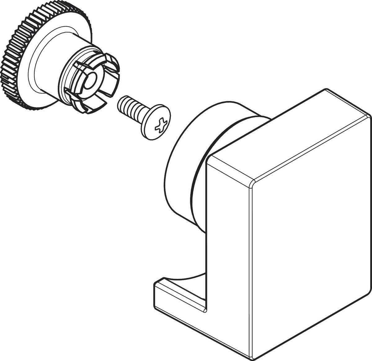 HANSGROHE Griff #94570700 - Mattweiß