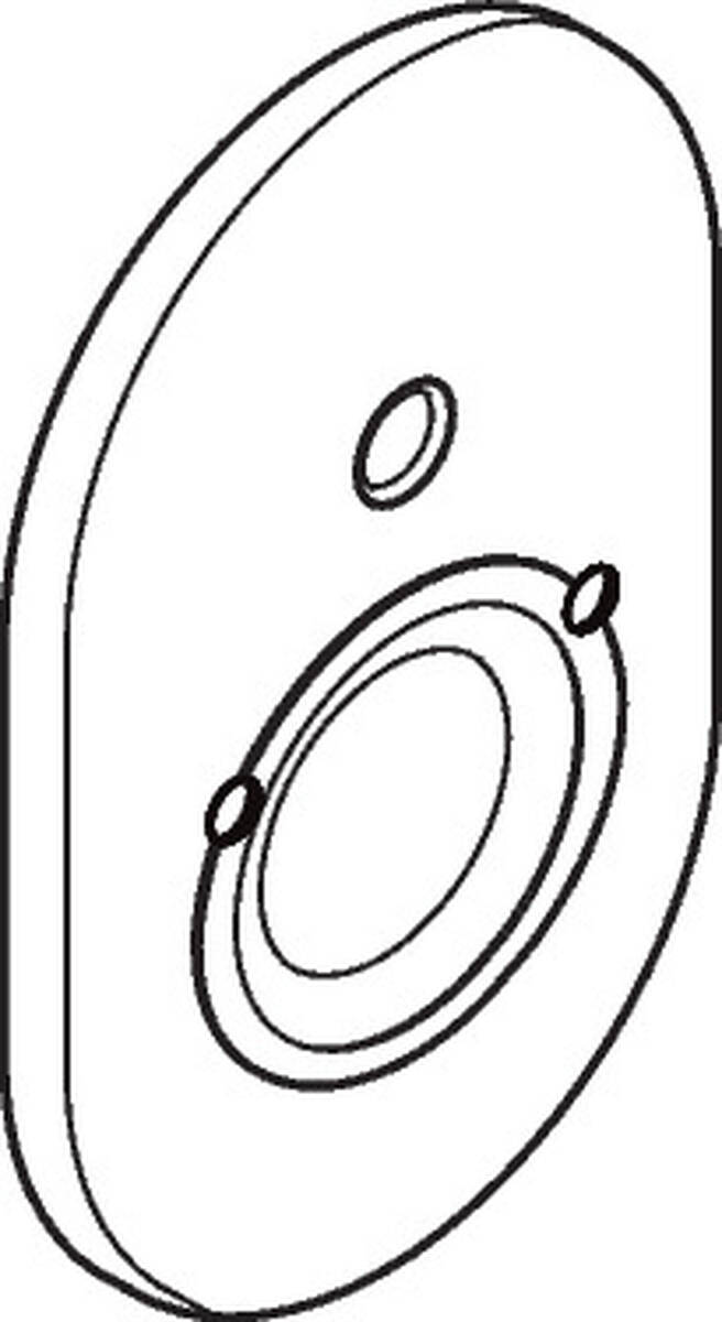 HANSGROHE Rosette Wannenmischer #95011000 - Chrom