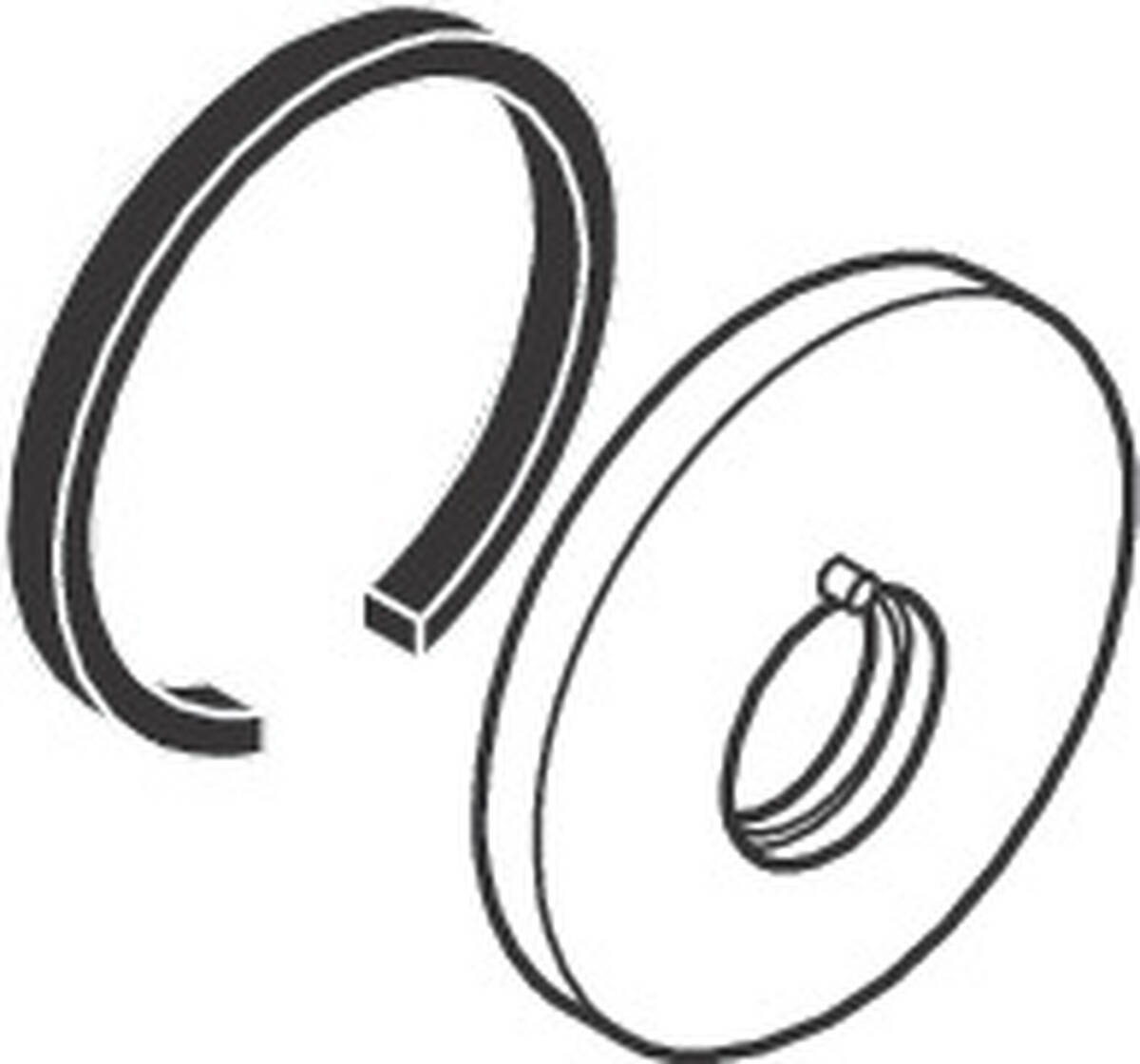 HANSGROHE Rosette für Auslauf #96293000 - Chrom