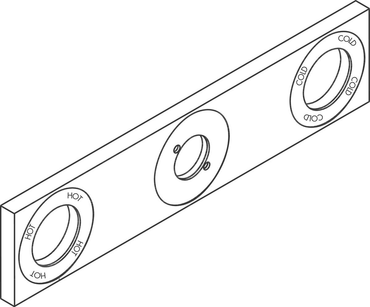 HANSGROHE Rosette #96757000 - Chrom
