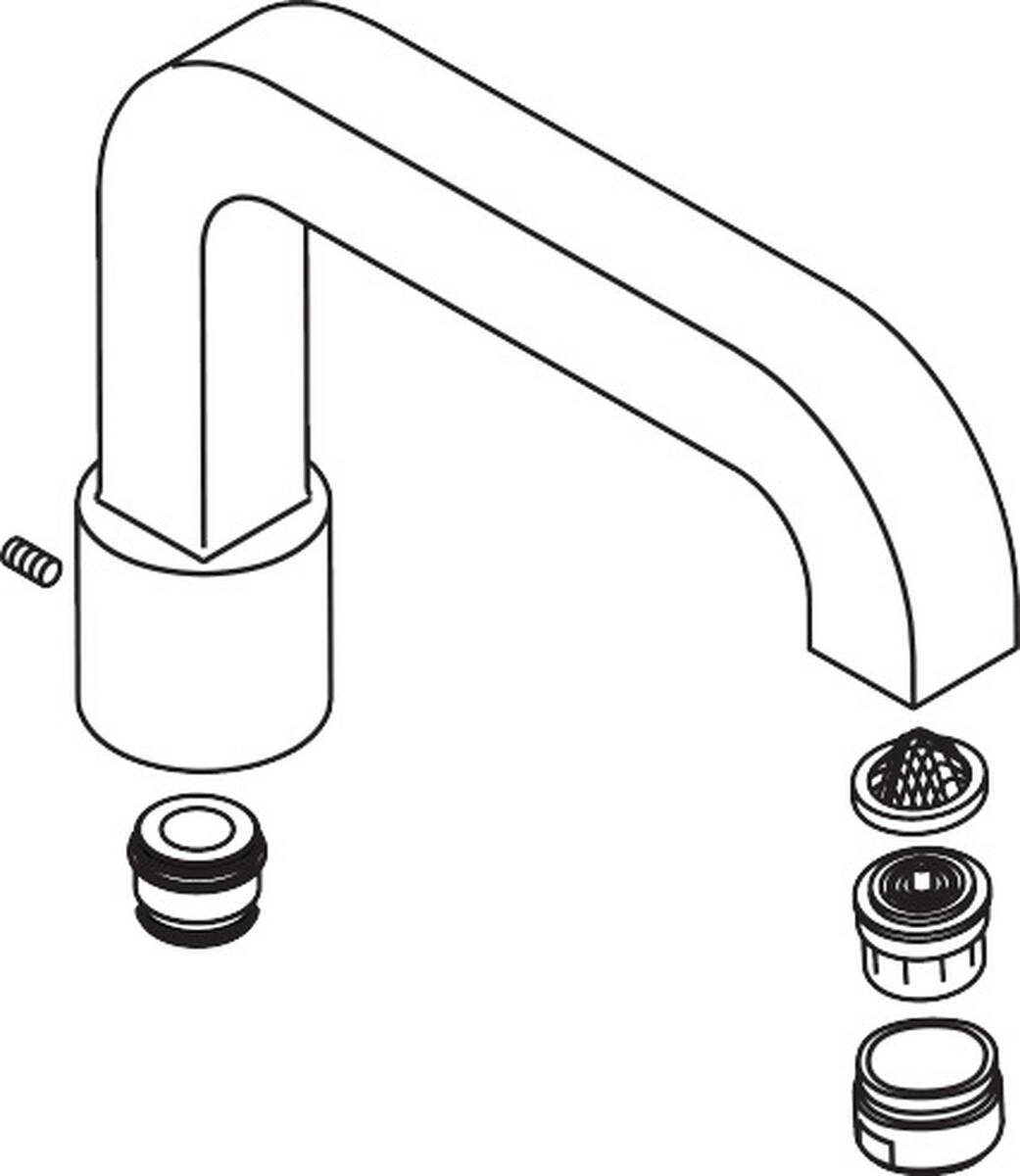 HANSGROHE Auslauf kpl. #97125001 - Chrom