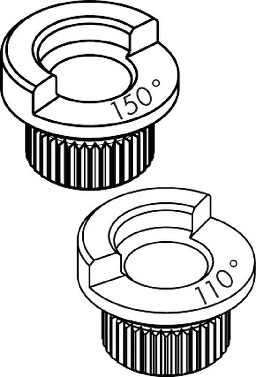 Bild von HANSGROHE Anschlagring Set (110° / 150°) #98486000