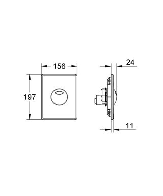 Bild von GROHE Skate Abdeckplatte #38862SH0 - alpinweiß