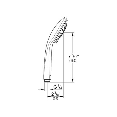 Bild von GROHE Euphoria 110 Duo Handbrause 2 Strahlarten #27238000 - chrom