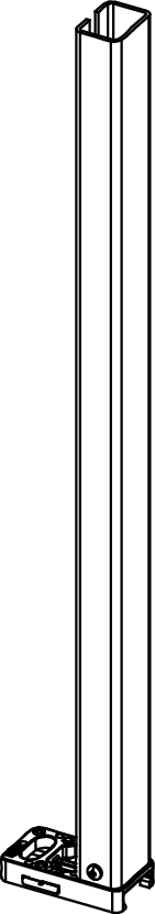 Bild von TECE TECE-Ersatzteil Modulfuß mit Knebel rechts #9820333