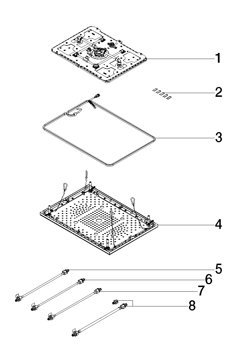 Bild von DORNBRACHT SERENITY SKY+ Regenpaneel für Deckeneinbau mit Licht - Edelstahl gebürstet #41781979-86