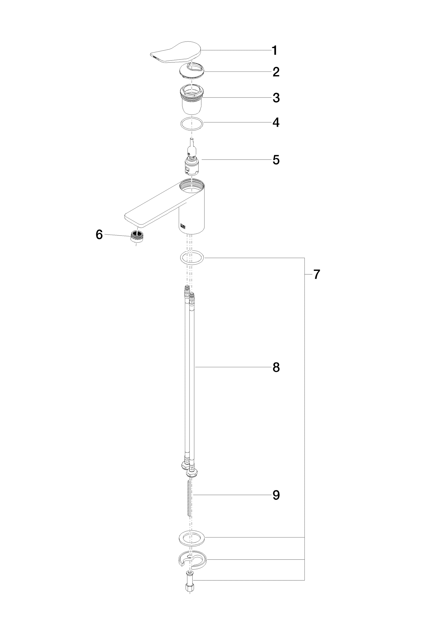 Bild von DORNBRACHT LISSÉ Waschtisch-Einhandbatterie ohne Ablaufgarnitur - Light Gold gebürstet #33521845-27