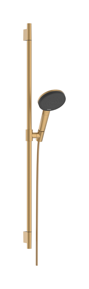 Obrázek HANSGROHE Raindance Alive Select S Sprchová sada 125 3jet EcoSmart se sprchovou tyčí Unica S Puro 90 cm #24603140 - kartáčovaný bronz