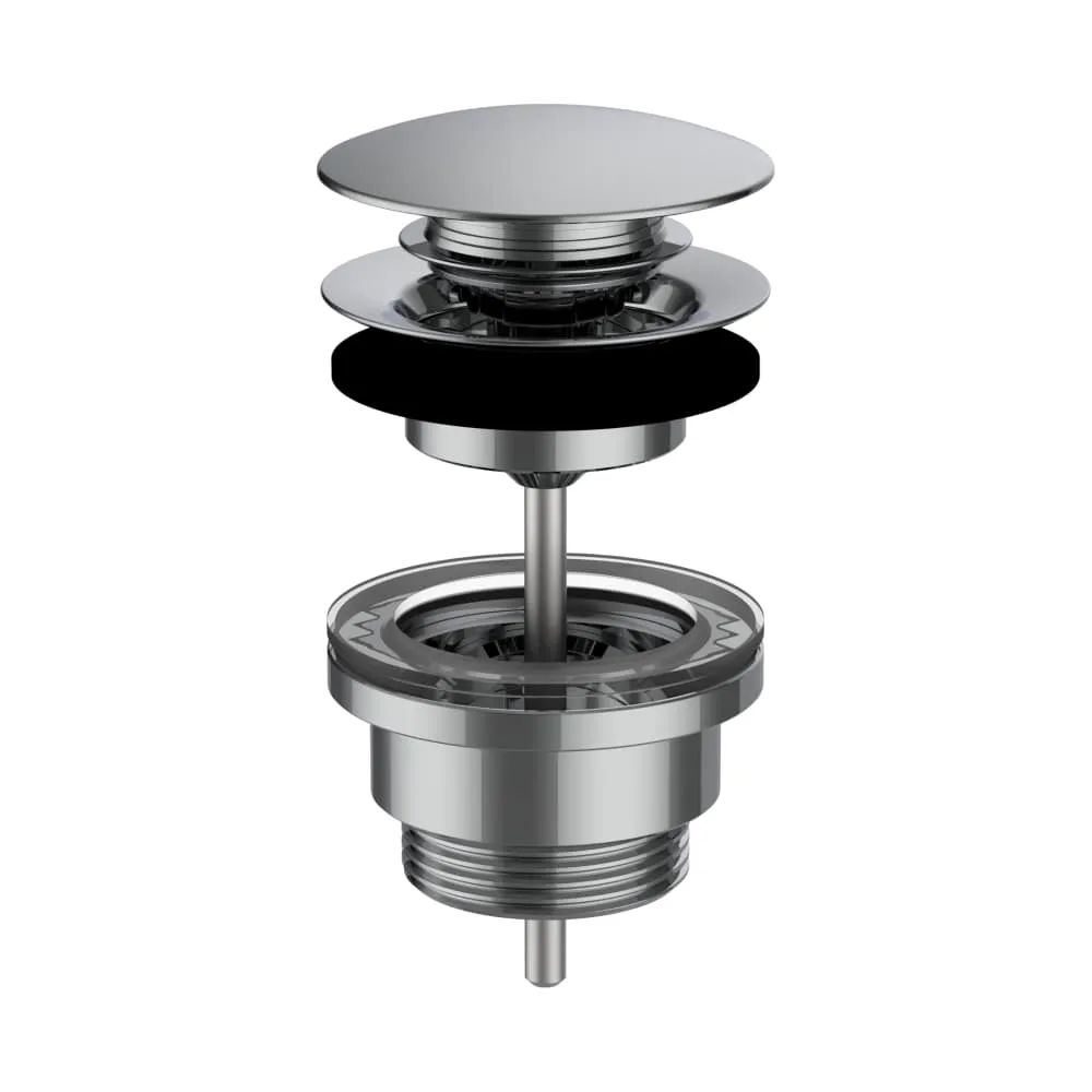 LAUFEN Ablaufventil, «Automatic Clic», 63 mm x G1 1/4", Chrom #H3709890041041
