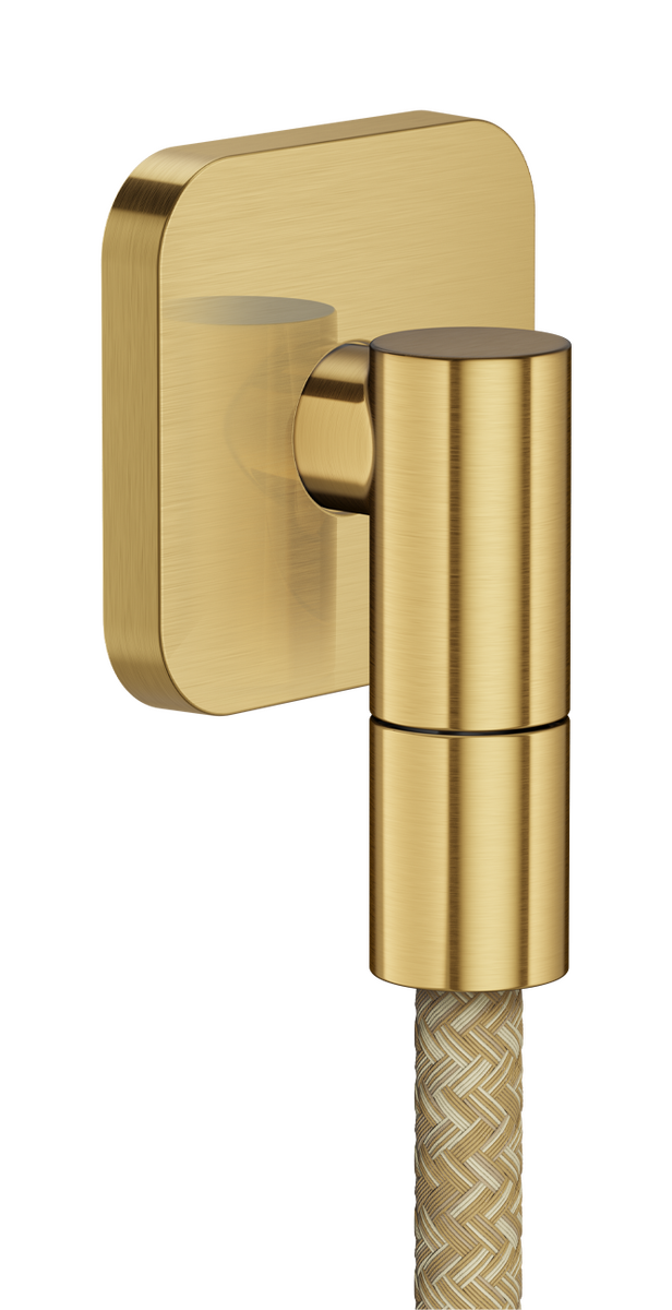 Bild von HANSGROHE AXOR Wall outlet Fine Wandanschluss softsquare #36739250 - Brushed Gold Optic