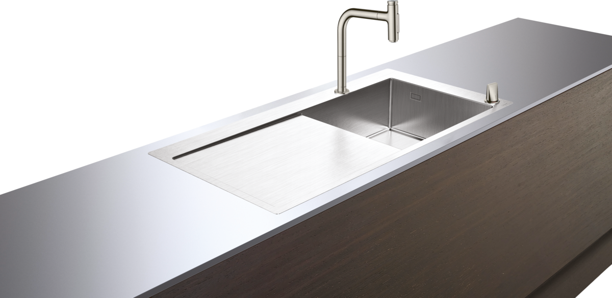 HANSGROHE C71 C71-F450-07 Spülencombi 450 Select mit Abtropffläche links #43205800