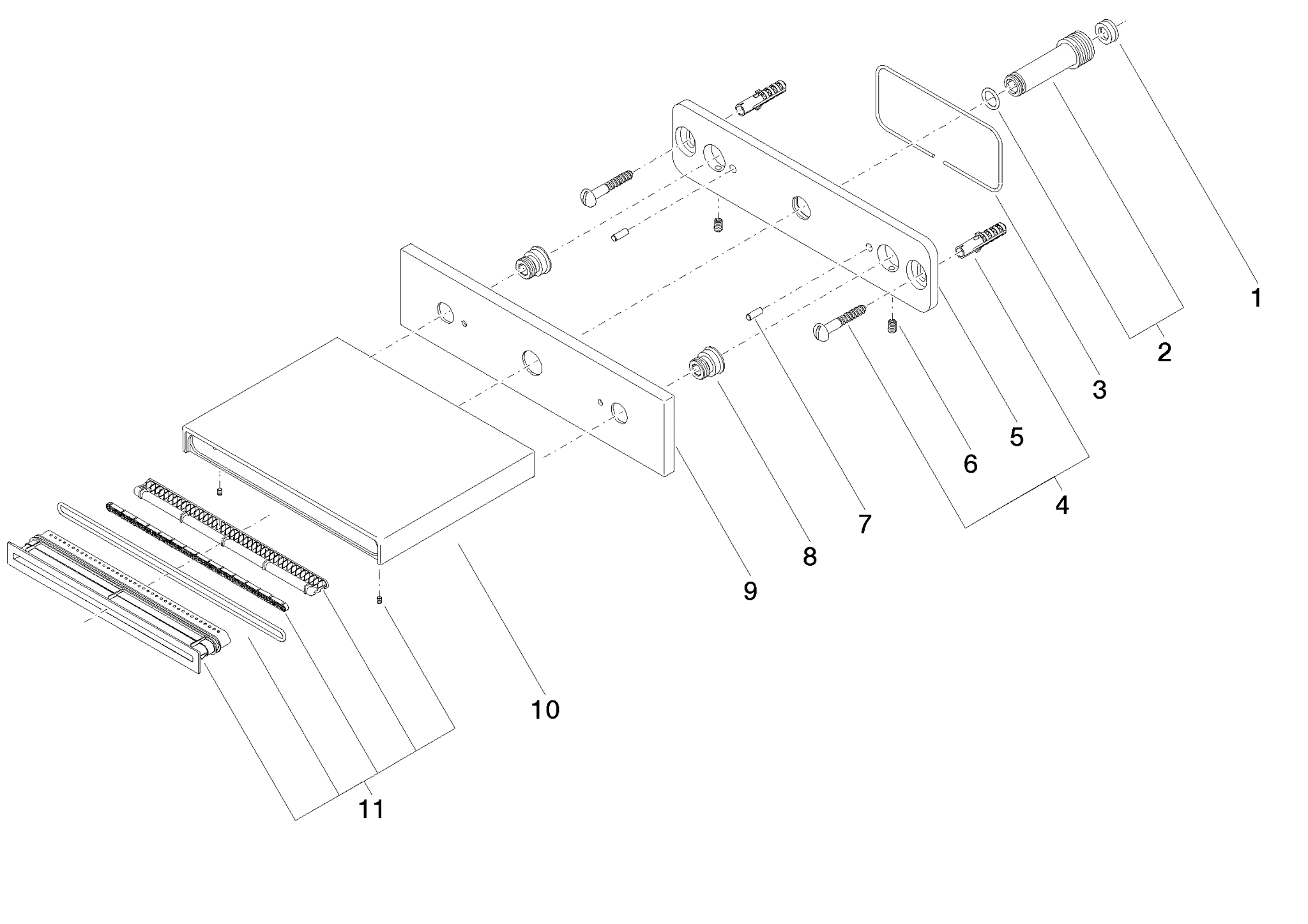DORNBRACHT WATER SHEET Schwallauslauf für Wandmontage - Dark Platinum gebürstet #13415979-99