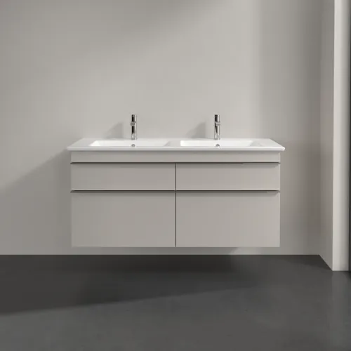 Bild von VILLEROY BOCH Venticello Waschbeckenunterschrank, 4 Auszüge, 1253 x 590 x 502 mm, Cashmere Grey / Cashmere Grey #A93001VN