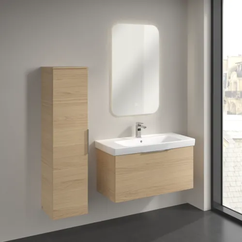 Bild von VILLEROY BOCH Architectura Hochschrank, 1 Tür, 350 x 1400 x 364 mm, Nordic Oak #B89600VJ