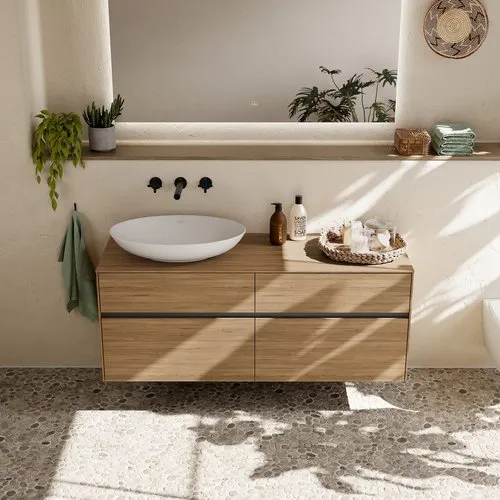 Bild von VILLEROY BOCH Loop & Friends Aufsatzwaschbecken, 620 x 420 x 120 mm, Weiß Alpin CeramicPlus, ohne Überlauf #4A4801R1