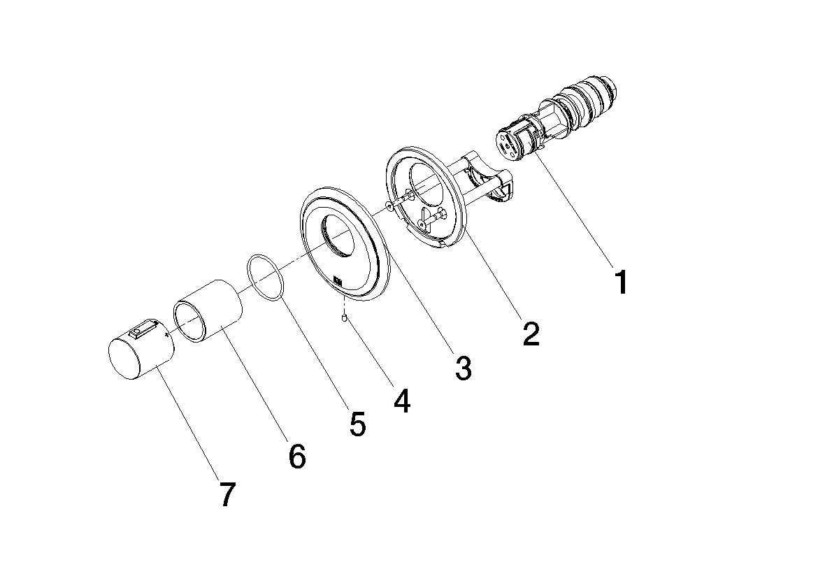 DORNBRACHT MADISON xTOOL UP-Thermostat ohne Mengenregulierung 3/4" - Chrom #36503977-00