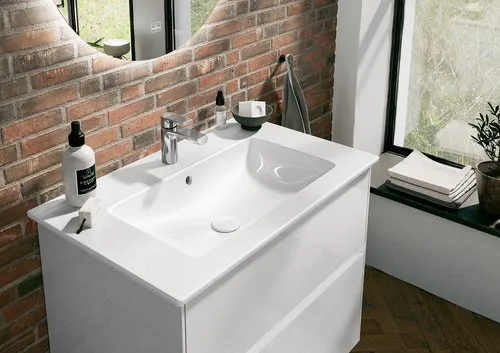 Obrázek VILLEROY BOCH Skříňkové umyvadlo Venticello, 800 x 500 x 165 mm, bílá Alpine CeramicPlus, s přepadem #41048LR1