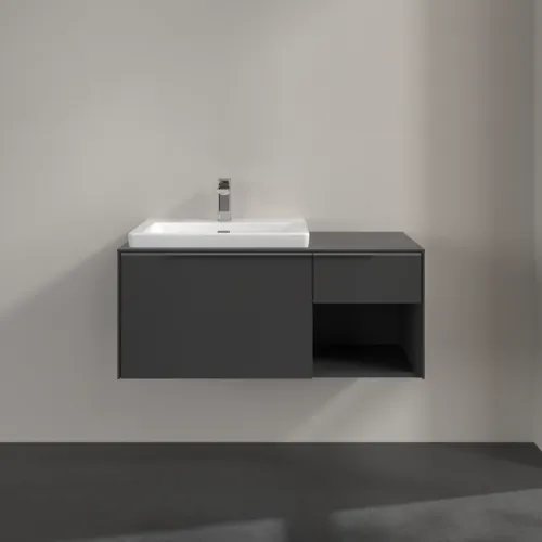Bild von VILLEROY BOCH Subway 3.0 Waschbeckenunterschrank, 2 Auszüge, 1001 x 423 x 516 mm, Graphite / Graphite #C57200VR