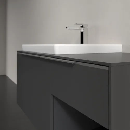 Bild von VILLEROY BOCH Subway 3.0 Waschbeckenunterschrank, 2 Auszüge, 1001 x 423 x 516 mm, Graphite / Graphite #C57200VR