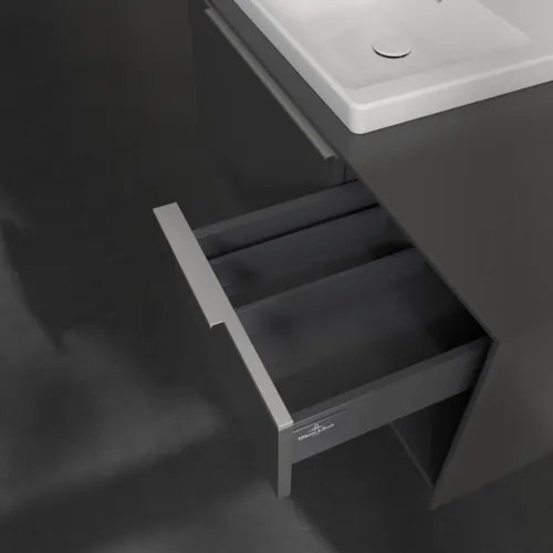 Bild von VILLEROY BOCH Subway 3.0 Waschbeckenunterschrank, 2 Auszüge, 1001 x 423 x 516 mm, Graphite / Graphite #C57200VR