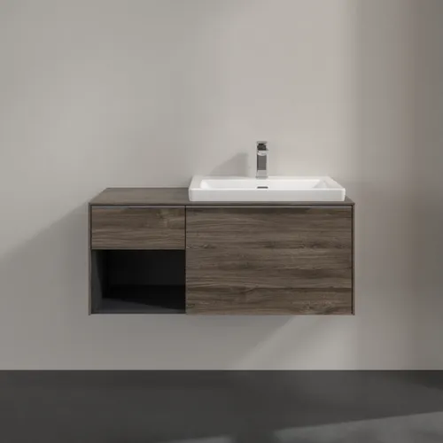 Bild von VILLEROY BOCH Subway 3.0 Waschbeckenunterschrank, 2 Auszüge, 1001 x 423 x 516 mm, Stone Oak / Stone Oak #C57100RK