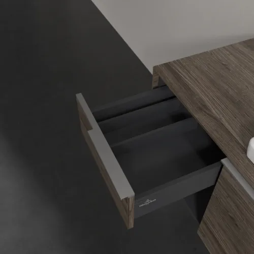 Bild von VILLEROY BOCH Subway 3.0 Waschbeckenunterschrank, 2 Auszüge, 1001 x 423 x 516 mm, Stone Oak / Stone Oak #C57100RK