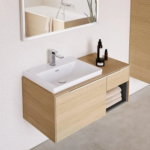 Bild von VILLEROY BOCH Subway 3.0 Waschbeckenunterschrank, mit Beleuchtung, 2 Auszüge, 1001 x 423 x 516 mm, Nordic Oak / Nordic Oak #C572L0VJ