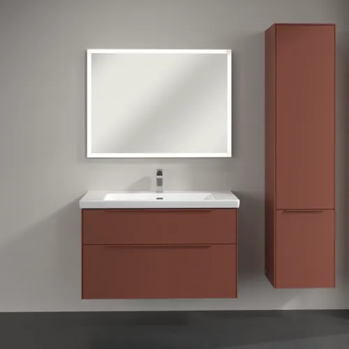 Bild von VILLEROY BOCH Subway 3.0 Hochschrank, 2 Türen, 400 x 1710 x 362 mm, Wine Red / Wine Red #C58702AH