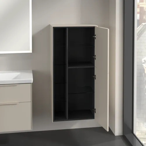 Bild von VILLEROY BOCH Subway 3.0 Mittelschrank, 2 Türen, 574 x 1200 x 362 mm, Cashmere Grey / Cashmere Grey #C59902VN
