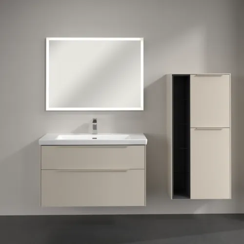 Bild von VILLEROY BOCH Subway 3.0 Mittelschrank, 2 Türen, 574 x 1200 x 362 mm, Cashmere Grey / Cashmere Grey #C59902VN
