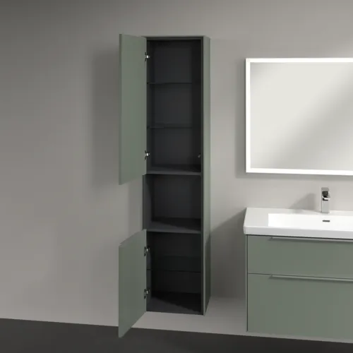 Bild von VILLEROY BOCH Subway 3.0 Hochschrank, 2 Türen, 400 x 1710 x 362 mm, Soft Green / Soft Green #C58800AF