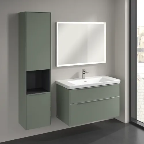 Bild von VILLEROY BOCH Subway 3.0 Hochschrank, 2 Türen, 400 x 1710 x 362 mm, Soft Green / Soft Green #C58800AF