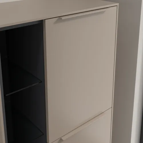 Bild von VILLEROY BOCH Subway 3.0 Mittelschrank, 2 Türen, 574 x 1200 x 362 mm, Taupe / Taupe #C59902VM