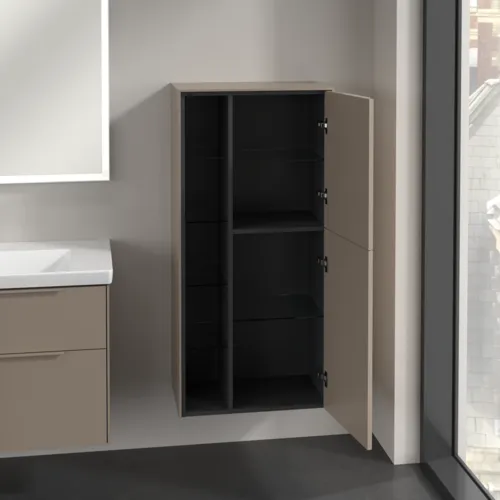 Bild von VILLEROY BOCH Subway 3.0 Mittelschrank, 2 Türen, 574 x 1200 x 362 mm, Taupe / Taupe #C59902VM