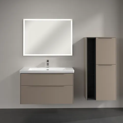 Bild von VILLEROY BOCH Subway 3.0 Mittelschrank, 2 Türen, 574 x 1200 x 362 mm, Taupe / Taupe #C59902VM