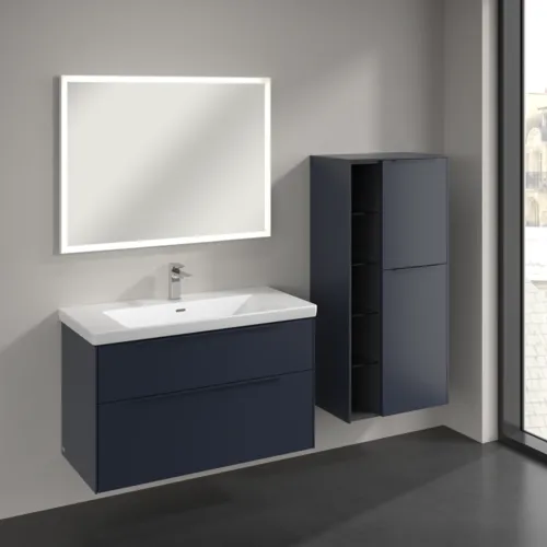 Bild von VILLEROY BOCH Subway 3.0 Mittelschrank, 2 Türen, 574 x 1200 x 362 mm, Marine Blue / Marine Blue #C59902VQ