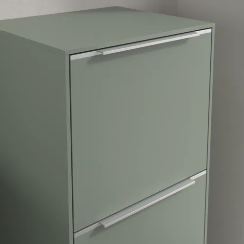 Picture of VILLEROY BOCH Subway 3.0 Side cabinet, 1 pull-out compartment, 1 door, 400 x 860 x 362 mm, Soft Green / Soft Green #C59500AF