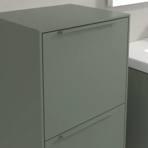 Bild von VILLEROY BOCH Subway 3.0 Seitenschrank, 1 Auszug, 1 Tür, 400 x 860 x 362 mm, Soft Green / Soft Green #C59402AF