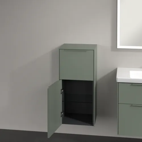 Bild von VILLEROY BOCH Subway 3.0 Seitenschrank, 1 Auszug, 1 Tür, 400 x 860 x 362 mm, Soft Green / Soft Green #C59402AF