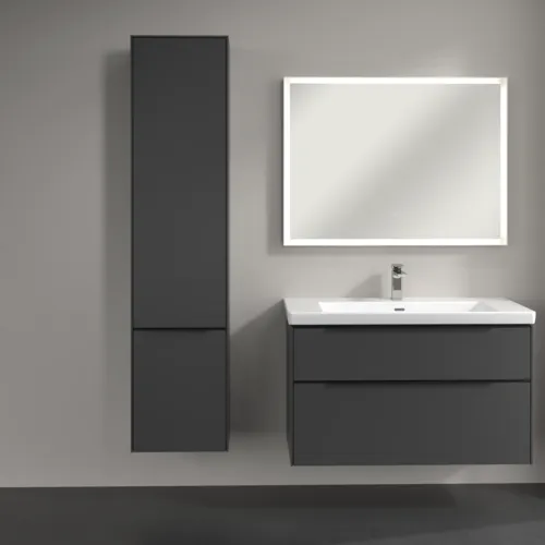 Bild von VILLEROY BOCH Subway 3.0 Hochschrank, 2 Türen, 400 x 1710 x 362 mm, Graphite / Graphite #C58601VR
