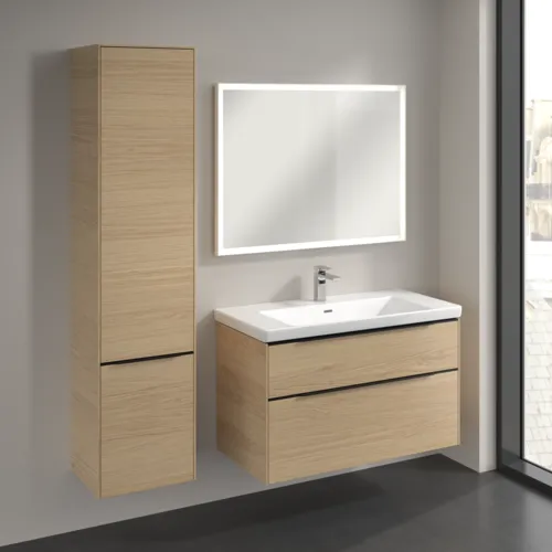 Bild von VILLEROY BOCH Subway 3.0 Hochschrank, 2 Türen, 400 x 1710 x 362 mm, Nordic Oak / Nordic Oak #C58601VJ