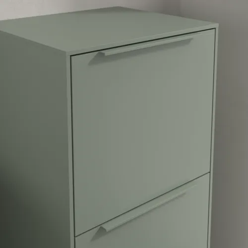 Bild von VILLEROY BOCH Subway 3.0 Seitenschrank, 1 Auszug, 1 Tür, 400 x 860 x 362 mm, Soft Green / Soft Green #C59502AF