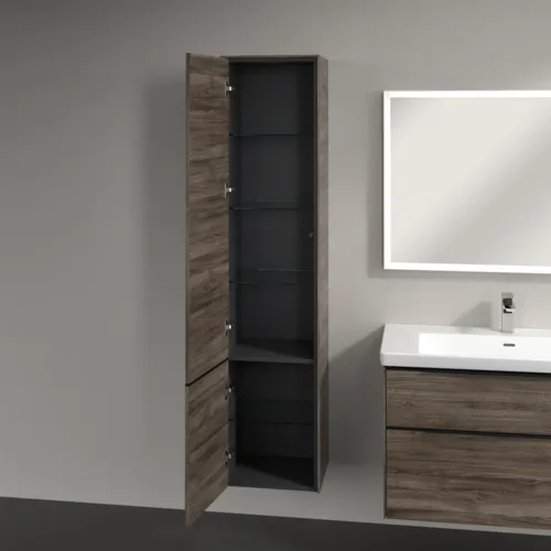 Bild von VILLEROY BOCH Subway 3.0 Hochschrank, 2 Türen, 400 x 1710 x 362 mm, Stone Oak / Stone Oak #C58601RK