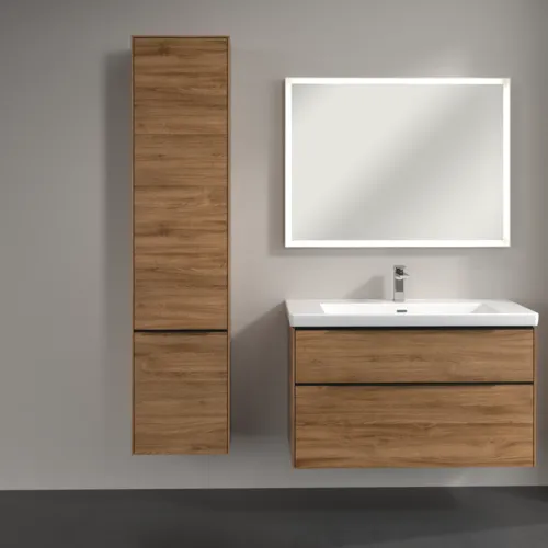 Bild von VILLEROY BOCH Subway 3.0 Hochschrank, 2 Türen, 400 x 1710 x 362 mm, Kansas Oak / Kansas Oak #C58601RH