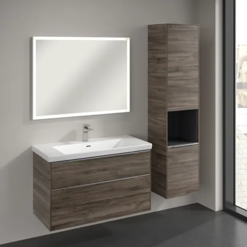 Bild von VILLEROY BOCH Subway 3.0 Hochschrank, 2 Türen, 400 x 1710 x 362 mm, Stone Oak / Stone Oak #C58900RK