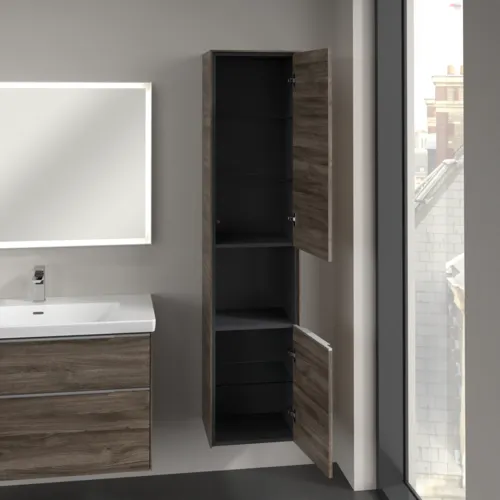 Bild von VILLEROY BOCH Subway 3.0 Hochschrank, 2 Türen, 400 x 1710 x 362 mm, Stone Oak / Stone Oak #C58900RK